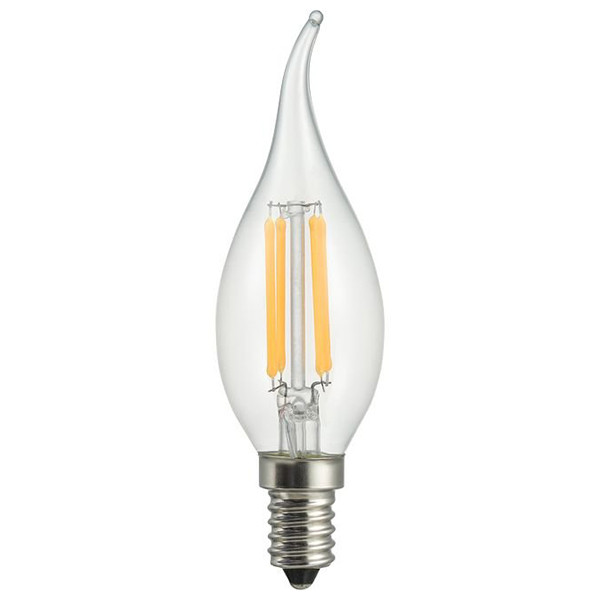 123led LED lamp E14 | Sierkaars C35 | Filament | Helder | 2700K | Dimbaar | 4.5W (40W)  LDR09298 - 1