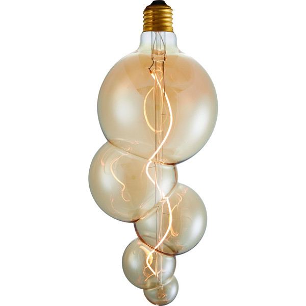 123led LED lamp E27 | Bubble-5 FleX | Special | Goud | 2000K | Dimbaar | 4W (15W) LDR06159 - 1