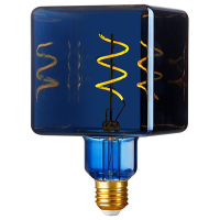 123led LED lamp E27 | Cube | Blauw | 3000K | Dimbaar | 4W (25W) LDR09542