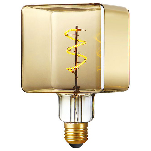 123led LED lamp E27 | Cube | Goud | 2200K | Dimbaar | 4W (25W) LDR09540 - 1