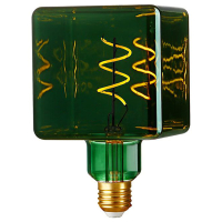 123led LED lamp E27 | Cube | Groen | 2700K | Dimbaar | 4W (25W) LDR09541