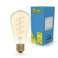 123led LED lamp E27 | Edison ST64 | Filament | Goud | 1800K | Dimbaar | 4W (25W)  LDR02232