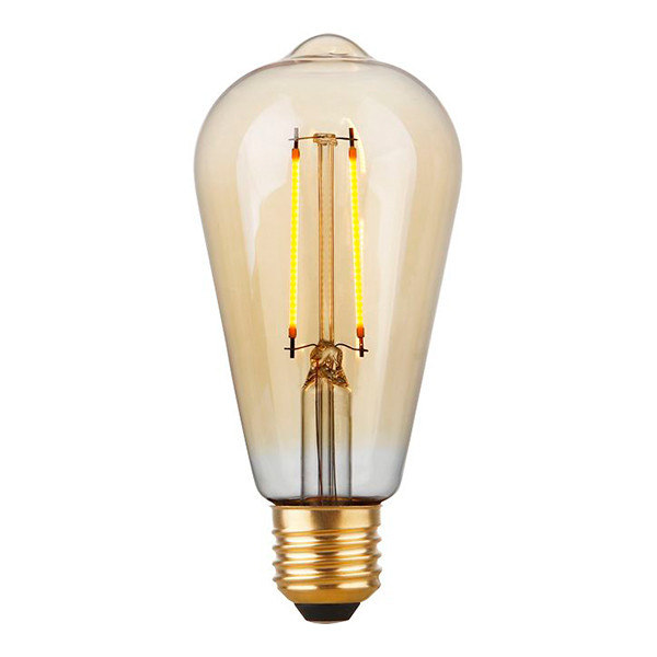 123led LED lamp E27 | Edison ST64 | Filament | Goud | 2200K | Dimbaar | 2.9W (25W) LDR09500 - 1