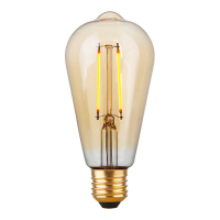 123led LED lamp E27 | Edison ST64 | Filament | Goud | 2200K | Dimbaar | 2.9W (25W) LDR09500