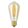 123led LED lamp E27 | Edison ST64 | Filament | Goud | 2200K | Dimbaar | 4.7W (40W) LDR09502 - 2