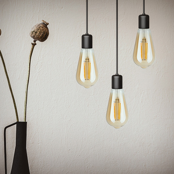 123led LED lamp E27 | Edison ST64 | Filament | Goud | 2200K | Dimbaar | 4.7W (40W) LDR09502 - 3