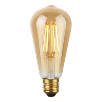 123led LED lamp E27 | Edison ST64 | Filament | Goud | 2200K | Dimbaar | 8W (50W) LDR09504