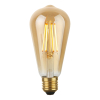123led LED lamp E27 | Edison ST64 | Filament | Goud | 2200K | Dimbaar | 8W (50W) LDR09504 - 1