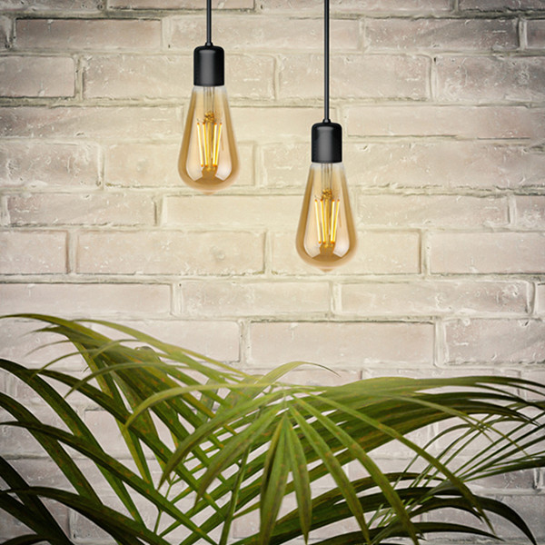 123led LED lamp E27 | Edison ST64 | Filament | Goud | 2200K | Dimbaar | 8W (50W) LDR09504 - 3