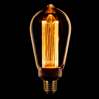 123led LED lamp E27 | Edison ST64 | Kooldraadlamp | Goud | 1800K | Dimbaar | 5W  LDR01597