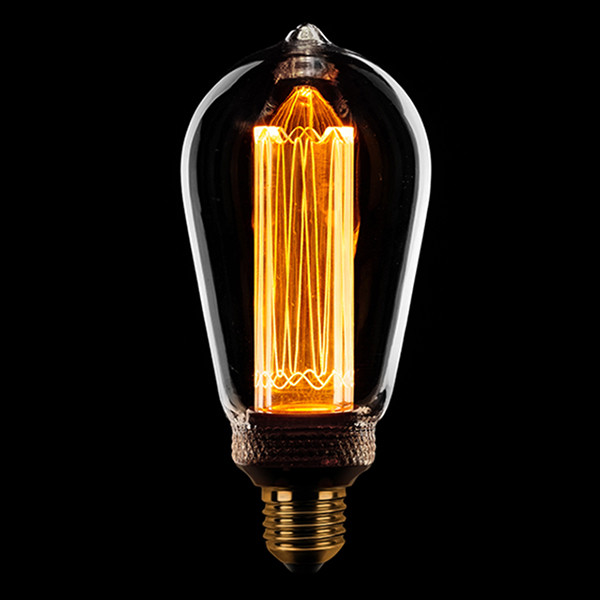 123led LED lamp E27 | Edison ST64 | Kooldraadlamp | Helder | 1800K | Dimbaar | 5W  LDR01592 - 1