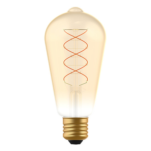 123led LED lamp E27 | Edison ST64 | Spiraal Filament | Goud | 2000K | Dimbaar | 4.5W  LDR06495 - 1