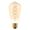 123led LED lamp E27 | Edison ST64 | Spiraal Filament | Goud | 2000K | Dimbaar | 4.5W