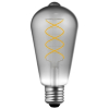123led LED lamp E27 | Edison ST64 | Spiraal filament | Smokey | 1800K | Dimbaar | 4.5W