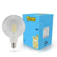 123led LED lamp E27 | Globe G125 | Filament | 2700K | Dimbaar | 7W (60W)  LDR02104