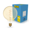 123led LED lamp E27 | Globe G125 | Filament | Goud | 1800K | Dimbaar | 4W (25W) LDR02236 - 1