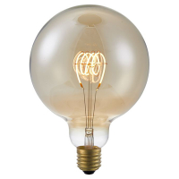 123led LED lamp E27 | Globe G125 | Filament | Goud | 2200K | 3-staps dimbaar | 5W (39W)  LDR09117