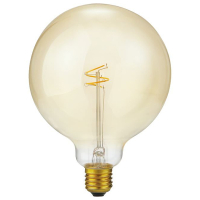 123led LED lamp E27 | Globe G125 | Filament | Goud | 2200K | Dimbaar | 2.9W (25W)  LDR09248