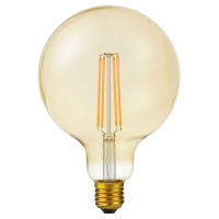 123led LED lamp E27 | Globe G125 | Filament | Goud | 2200K | Dimbaar | 7W (60W)  LDR09173