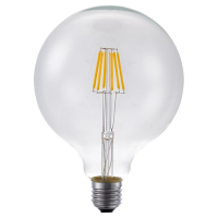 123led LED lamp E27 | Globe G125 | Filament | Helder | 2200K | Dimbaar | 6.5W (40W)  LDR09167