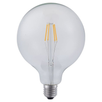 123led LED lamp E27 | Globe G125 | Filament | Helder | 2700K | Dimbaar | 4.5W (39W)  LDR09179