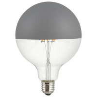 123led LED lamp E27 | Globe G125 | Kopspiegel | Grijs | 2500K | Dimbaar | 6.5W (40W)  LDR09262