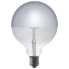 123led LED lamp E27 | Globe G125 | Kopspiegel | Zilver | 2500K | Dimbaar | 6.5W (40W)  LDR09256 - 1