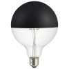 123led LED lamp E27 | Globe G125 | Kopspiegel | Zwart | 2500K | Dimbaar | 6.5W (40W)  LDR09264 - 1