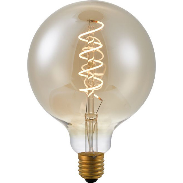 123led LED lamp E27 | Globe G125 | Spiral Filament | Goud | 2200K | Dimbaar | 5W  LDR06303 - 1