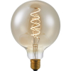 123led LED lamp E27 | Globe G125 | Spiral Filament | Goud | 2200K | Dimbaar | 5W  LDR06303
