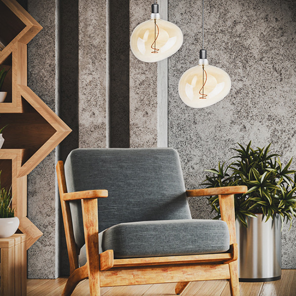 123led LED lamp E27 | Globe G200 | Filament | Goud | 2200K | Dimbaar | 4W (25W) LDR09486 - 3