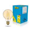 123led LED lamp E27 | Globe G80 | Filament | Goud | 2100K | Dimbaar | 3.5W (25W) LDR02668 - 1