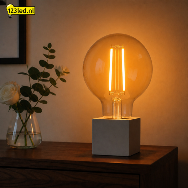 123led LED lamp E27 | Globe G80 | Filament | Goud | 2100K | Dimbaar | 3.5W (25W) LDR02668 - 3