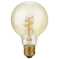 123led LED lamp E27 | Globe G80 | Filament | Goud | 2200K | Dimbaar | 2.9W (25W)  LDR09244
