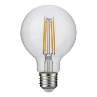 123led LED lamp E27 | Globe G80 | Filament | Helder | 2500K | Dimbaar | 4.7W (40W) LDR09475