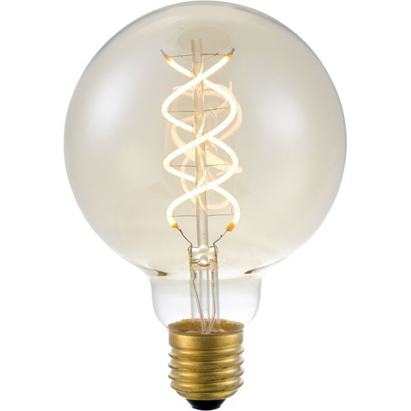 123led LED lamp E27 | Globe G95 | Filament | Goud | 2000K | Dimbaar | 5W (28W)  LDR06307 - 1