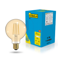 123led LED lamp E27 | Globe G95 | Filament | Goud | 2100K | Dimbaar | 4.5W (40W) LDR02670