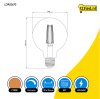 123led LED lamp E27 | Globe G95 | Filament | Goud | 2100K | Dimbaar | 4.5W (40W) LDR02670 - 2