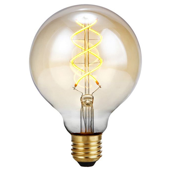 123led LED lamp E27 | Globe G95 | Filament | Goud | 2200K | 3-staps dimbaar | 5W (39W)  LDR09115 - 1