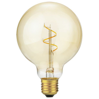 123led LED lamp E27 | Globe G95 | Filament | Goud | 2200K | Dimbaar | 2.9W (25W)  LDR09246