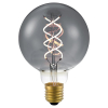 123led LED lamp E27 | Globe G95 | Filament | Smokey | 2200K | Dimbaar | 5W (13W)