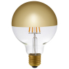 123led LED lamp E27 | Globe G95 | Kopspiegel | Goud | 2500K | Dimbaar | 4W (32W)