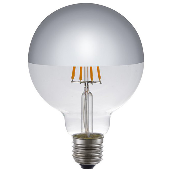 123led LED lamp E27 | Globe G95 | Kopspiegel | Zilver | 2500K | Dimbaar | 4W (32W)  LDR09266 - 1