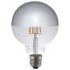 123led LED lamp E27 | Globe G95 | Kopspiegel | Zilver | 2500K | Dimbaar | 4W (32W)  LDR09266 - 1