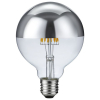 123led LED lamp E27 | Globe G95 | Kopspiegel | Zilver | 2500K | Dimbaar | 6.5W (40W)  LDR09252 - 1