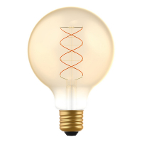 123led LED lamp E27 | Globe G95 | Spiraal filament | 1800K | Dimbaar | 4W (25W)  LDR06497