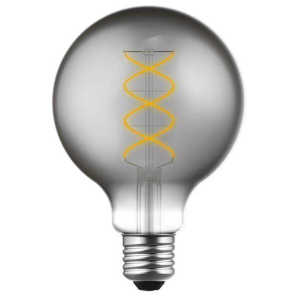 123led LED lamp E27 | Globe G95 | Spiraal filament | Smokey | 1800K | Dimbaar | 4.5W  LDR06770 - 1