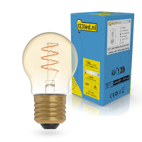 123led LED lamp E27 | Kogel G45 | Filament | Goud | 1800K | Dimbaar | 2.5W (15W)