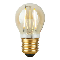 123led LED lamp E27 | Kogel G45 | Filament | Goud | 2200K | Dimbaar | 2.9W (25W) LDR09460