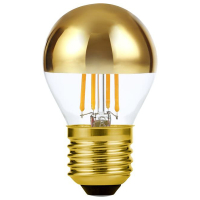 123led LED lamp E27 | Kogel G45 | Kopspiegel | Goud | 2500K | Dimbaar | 4W (25W)  LDR09340